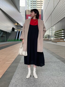 「URBAN RESEARCH（アーバンリサーチ）のアイテム（その他アウター）」を使った、rinaさん（レディース・172cm）の冬コーディネート