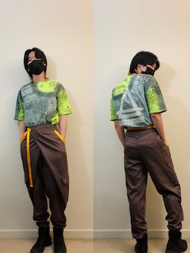 「ELEVEN PARIS（イレブンパリ）のアイテム」を使った、LuLuさん（メンズ・170cm）の春コーディネート