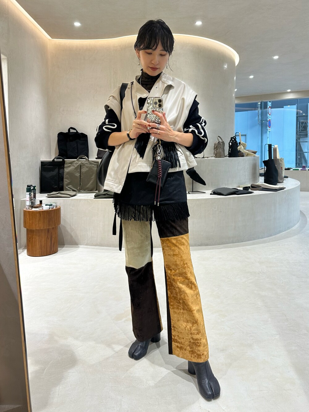 MAISONSPECIAL Vegan Leather Mods Coat 黒 MAISON SPECIAL（メゾンスペシャル）の「Vegan Leather Mods Coat