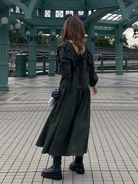 「STYLENANDA（スタイルナンダ）のアイテム（ブーツ）」を使った、rさん（レディース・164cm）の秋コーディネート