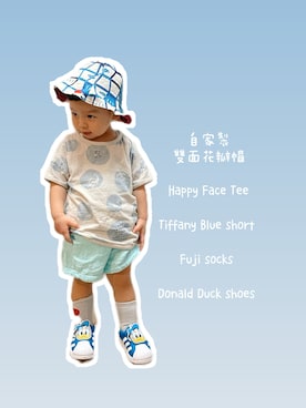 「CAMBIO（カンビオ）のアイテム（帽子）」を使った、モウトンMojai さん（レディース・161cm）の春コーディネート