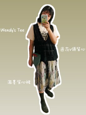 「綠色」｜モウトンMojai さん（レディース・161cm）の秋コーディネート
