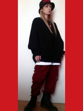 「ALGONQUINS（アルゴンキン）のアイテム」を使った、Cocoさん（レディース・153cm）の秋コーディネート