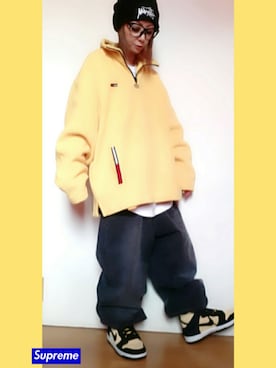 「TOMMY HILFIGER」｜Cocoさん（レディース・153cm）の冬コーディネート