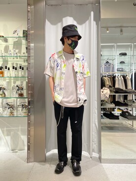 「KaneZ（ケインズ）のアイテム」を使った、KAWAKITA SHOICHIさん（メンズ・175cm）の夏コーディネート