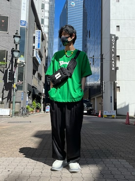 「L.H.P（エルエイチピー）のアイテム（トップス）」を使った、KAWAKITA SHOICHIさん（メンズ・175cm）の夏コーディネート