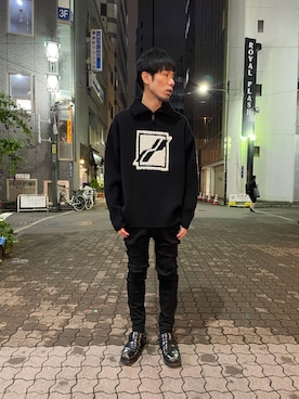 「WE11DONE（ウェルダン）のアイテム」を使った、KAWAKITA SHOICHIさん（メンズ・175cm）の秋コーディネート