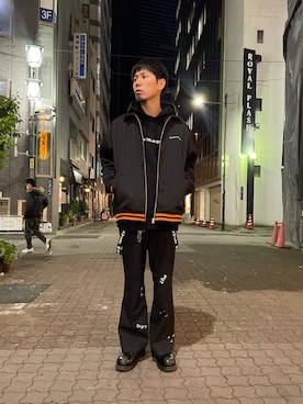「whiteland」｜「アイテム（ブルゾン）」を使った、KAWAKITA SHOICHIさん（メンズ・175cm）の冬コーディネート