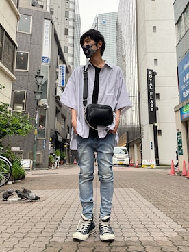 「L.H.P Private Brand（エルエイチピープライベートブランド）のアイテム」を使った、KAWAKITA SHOICHIさん（メンズ・175cm）の夏コーディネート