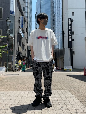 「9090（ナインティナインティ）のアイテム」を使った、KAWAKITA SHOICHIさん（メンズ・175cm）の夏コーディネート