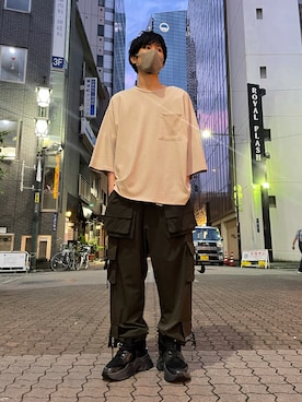 「NakedWolfe（ネイキッドウルフ）のアイテム」を使った、KAWAKITA SHOICHIさん（メンズ・175cm）の夏コーディネート