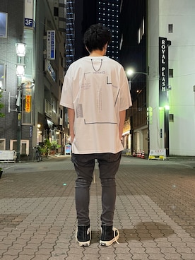 「DANKE SCHON（ダンケシェーン）のDankeSchon/ダンケシェーン/バイオウォッシュフラップパンツ（その他パンツ）」を使った、KAWAKITA SHOICHIさん（メンズ・175cm）の夏コーディネート