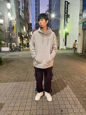 「Y-3（ワイスリー）のアイテム（トップス）」を使った、KAWAKITA SHOICHIさん（メンズ・175cm）の秋コーディネート