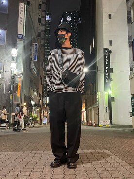 「Danke schon」｜「アイテム（スラックス）」を使った、KAWAKITA SHOICHIさん（メンズ・175cm）の夏コーディネート