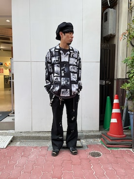 「A4A（エーフォーエー）のアイテム」を使った、KAWAKITA SHOICHIさん（メンズ・175cm）の夏コーディネート