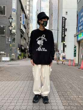 「KaneZ（ケインズ）のアイテム」を使った、KAWAKITA SHOICHIさん（メンズ・175cm）の夏コーディネート