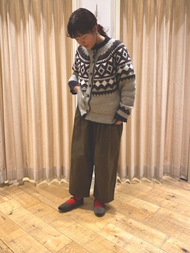 「ニット/セーター」｜monamiさん（レディース・153cm）の秋コーディネート