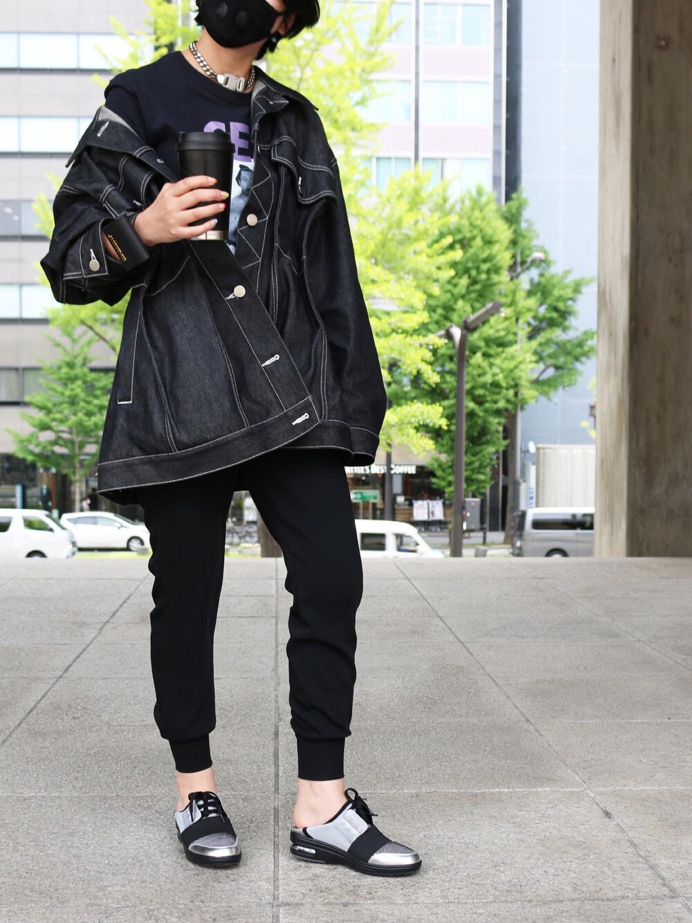 ★美品★IRENE デニムジャケット ブラック iRENEのデニムジャケットを使った人気ファッションコーディネート - WEAR