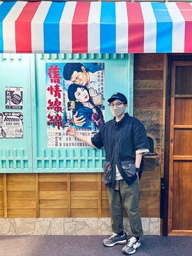 「plain-me（プレインミー）のアイテム（トップス）」を使った、33さん（メンズ・155cm）の春コーディネート