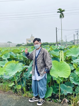 「plain-me（プレインミー）のアイテム（ジャケット/アウター）」を使った、33さん（メンズ・155cm）の春コーディネート