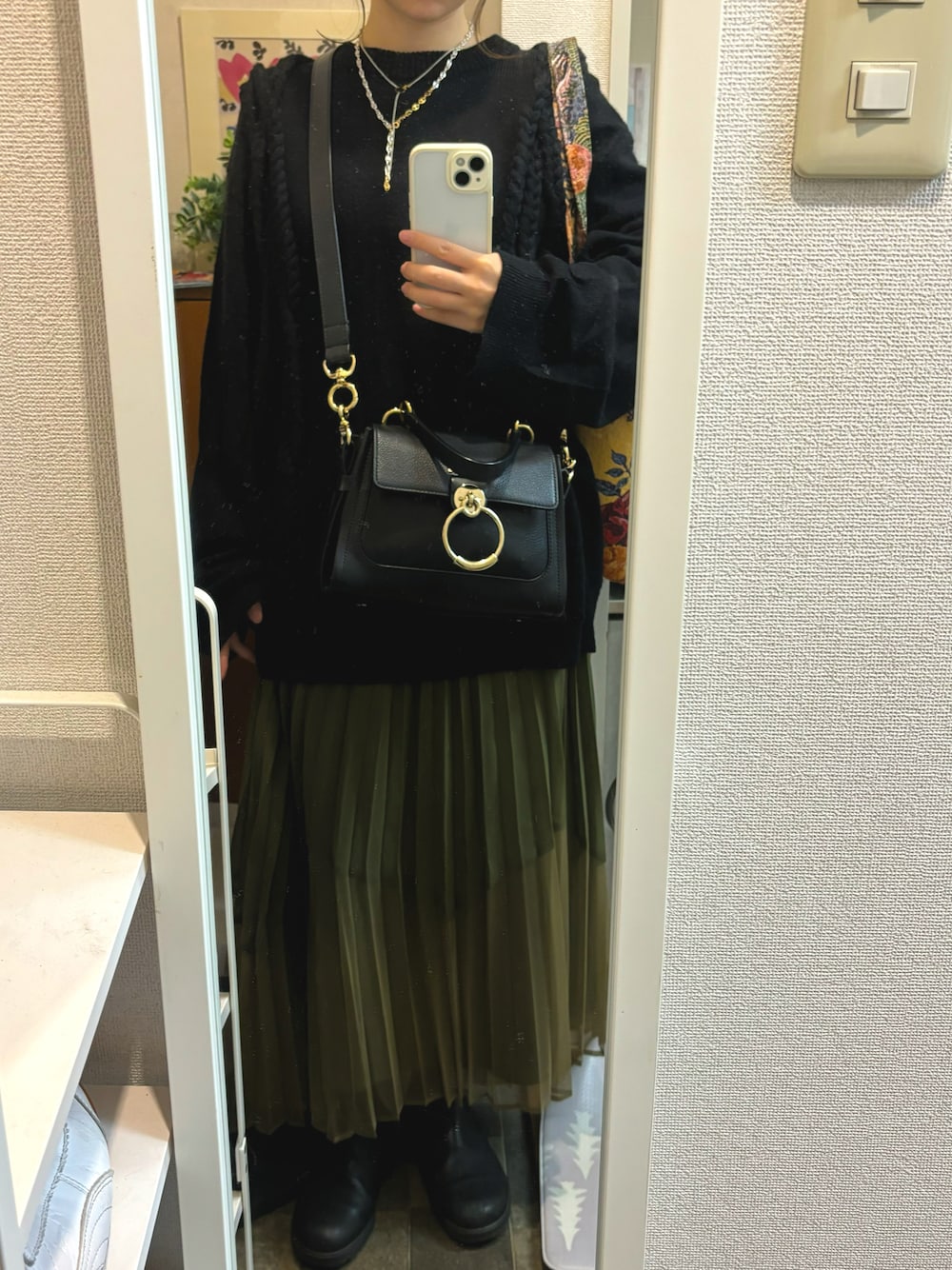 新品同様 クロエ Chloe テス ミニ デイ 2way ハンド ショルダー バッグ 