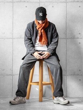 「アイテム（リング）」を使った、しゅんたろーさん（メンズ・177cm）の冬コーディネート