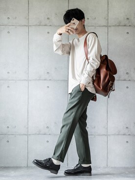 バックパック リュックを使ったメンズ人気ファッションコーディネート Wear