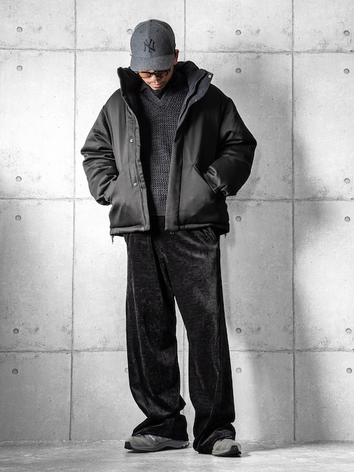 パンツ WASHED VELVET CURVE CUT WIDE PANTS WASHED VELVET CURVE CUT WIDE PANTS（その他パンツ）｜WYM LIDNM