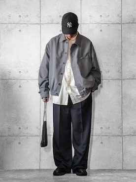 「アイテム（帽子）」を使った、しゅんたろーさん（メンズ・177cm）の春コーディネート