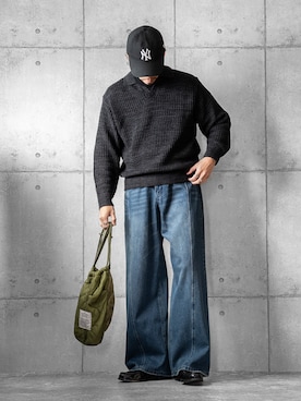 「AUTHEN（オーセン）のアイテム」を使った、しゅんたろーさん（メンズ・177cm）の冬コーディネート