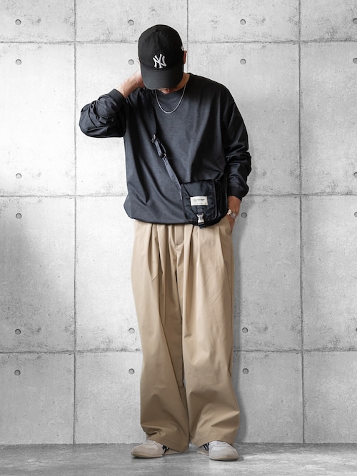 「URBAN RESEARCH DOORS（アーバンリサーチドアーズ）の『吸水速乾/接触冷感/イージーケア』クイックドライ ドロストロングスリーブTシャツ（Tシャツ/カットソー）」を使った、しゅんたろーさん（メンズ・177cm）の春コーディネート