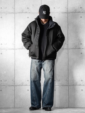 「アイテム（トップス）」を使った、しゅんたろーさん（メンズ・177cm）の冬コーディネート