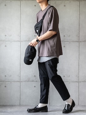 「FREAK'S STORE（フリークスストア）のアイテム（バッグ）」を使った、しゅんたろーさん（メンズ・177cm）の夏コーディネート