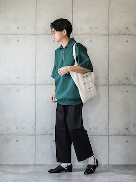 「SENSE OF PLACE by URBAN RESEARCH（センスオブプレイスバイアーバンリサーチ）のアイテム（スリッポン）」を使った、しゅんたろーさん（メンズ・177cm）の夏コーディネート