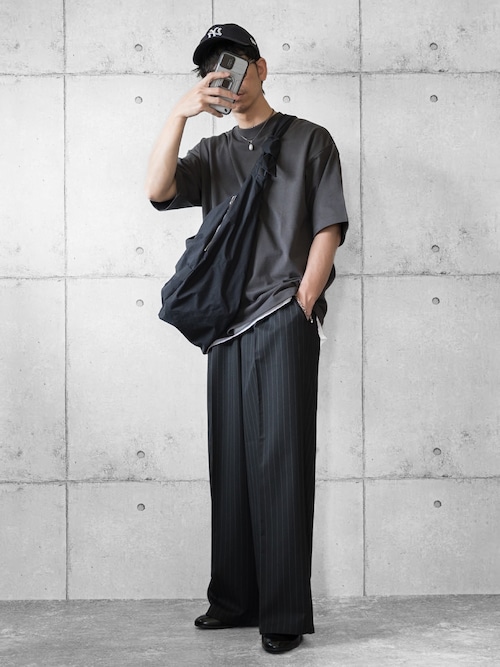 UNISEX》KONBU Nylon Shoulder “BANANA” Bag/コンブナイロン