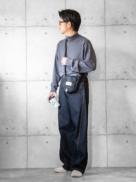 「アイテム（サングラス）」を使った、しゅんたろーさん（メンズ・177cm）の秋コーディネート
