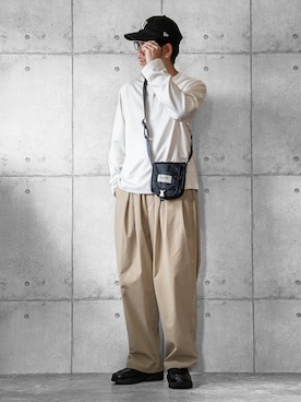 「WYM LIDNM（ウィム バイ リドム）のアイテム」を使った、しゅんたろーさん（メンズ・177cm）の春コーディネート