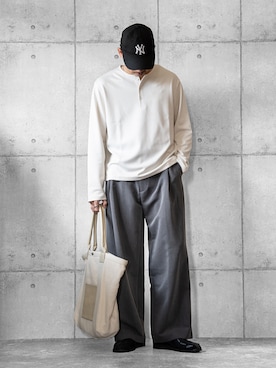 「Paraboot（パラブーツ）のアイテム」を使った、しゅんたろーさん（メンズ・177cm）の夏コーディネート