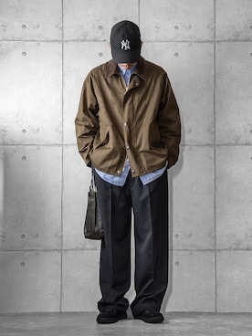 「Barbour（バブアー）のアイテム」を使った、しゅんたろーさん（メンズ・177cm）の冬コーディネート