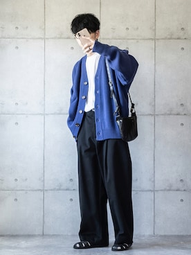 「SLOW（スロウ）のアイテム」を使った、しゅんたろーさん（メンズ・177cm）の秋コーディネート