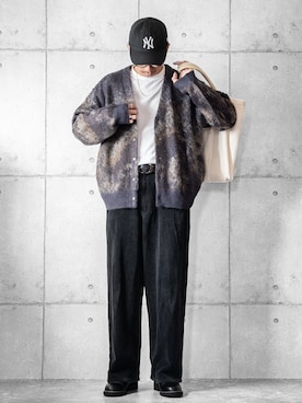 「アイテム（トートバッグ）」を使った、しゅんたろーさん（メンズ・177cm）の秋コーディネート