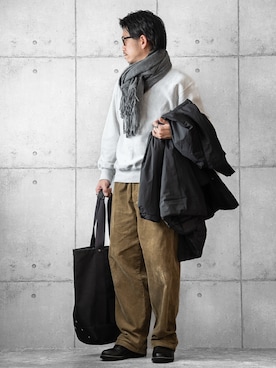 「アイテム（モッズコート）」を使った、しゅんたろーさん（メンズ・177cm）の冬コーディネート