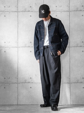 「アイテム（リング）」を使った、しゅんたろーさん（メンズ・177cm）の秋コーディネート