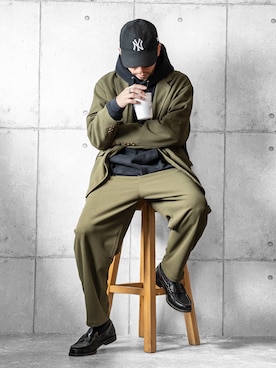 「アイテム（セットアップ）」を使った、しゅんたろーさん（メンズ・177cm）の秋コーディネート