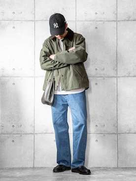 「Barbour（バブアー）のアイテム」を使った、しゅんたろーさん（メンズ・177cm）の冬コーディネート