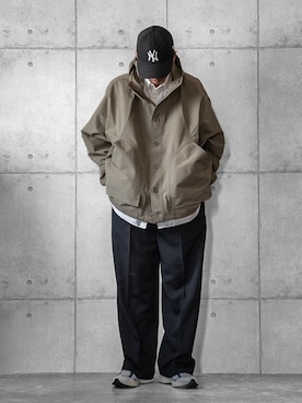 「アイテム（帽子）」を使った、しゅんたろーさん（メンズ・177cm）の春コーディネート