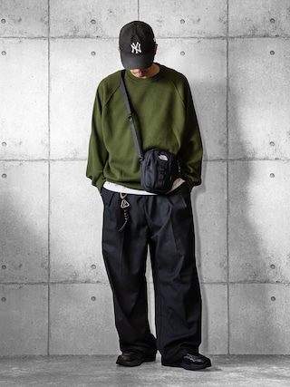 「THE NORTH FACE(ザノースフェイス)のTHE NORTH FACE ザ・ノースフェイス BIG SHOT CROSS BAG ワンポイントロゴ刺繍ショルダーバッグ(ショルダーバッグ)」を使った、しゅんたろーさん(メンズ・177cm)の秋コーディネート