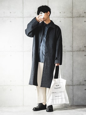 thee  グレー　ウールシャツ シャツ トップス メンズ 中古 安い