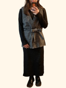 「TEMPERATE（テンパレイト）のアイテム」を使った、yoppiさん（レディース・157cm）の春コーディネート