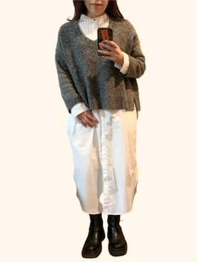 「TEMPERATE（テンパレイト）のアイテム」を使った、yoppiさん（レディース・157cm）の冬コーディネート